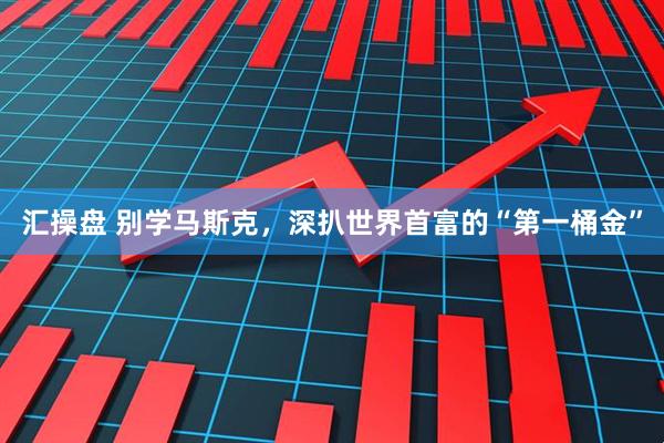 汇操盘 别学马斯克，深扒世界首富的“第一桶金”